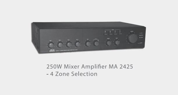 Amply Mixer chia 4 vùng 250W AEX MA2425 