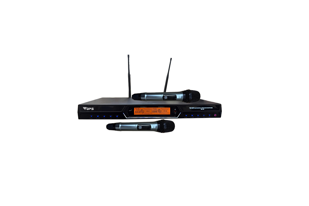 Bộ micro không dây UHF, 2 micro cầm tay Qps KM3000
