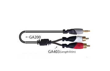 Dây chuyển đổi tín hiệu 3.5mm - av, 2m, BI161/2M Soundking